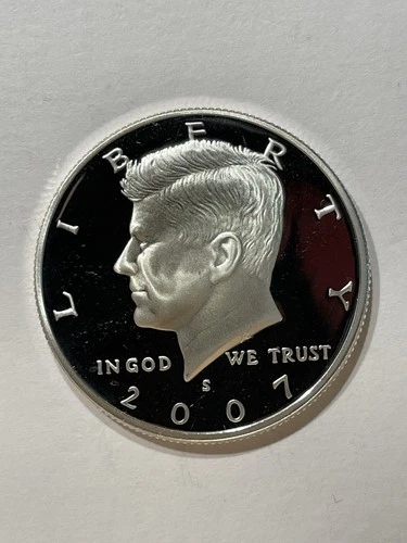 2007 S Silver, Kennedy Half Dollar Proof, absolutely stunning, DCAM