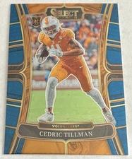 2023 Select Draft Picks Tennessee Vols Cedric Tillman Rookie Card RC #21