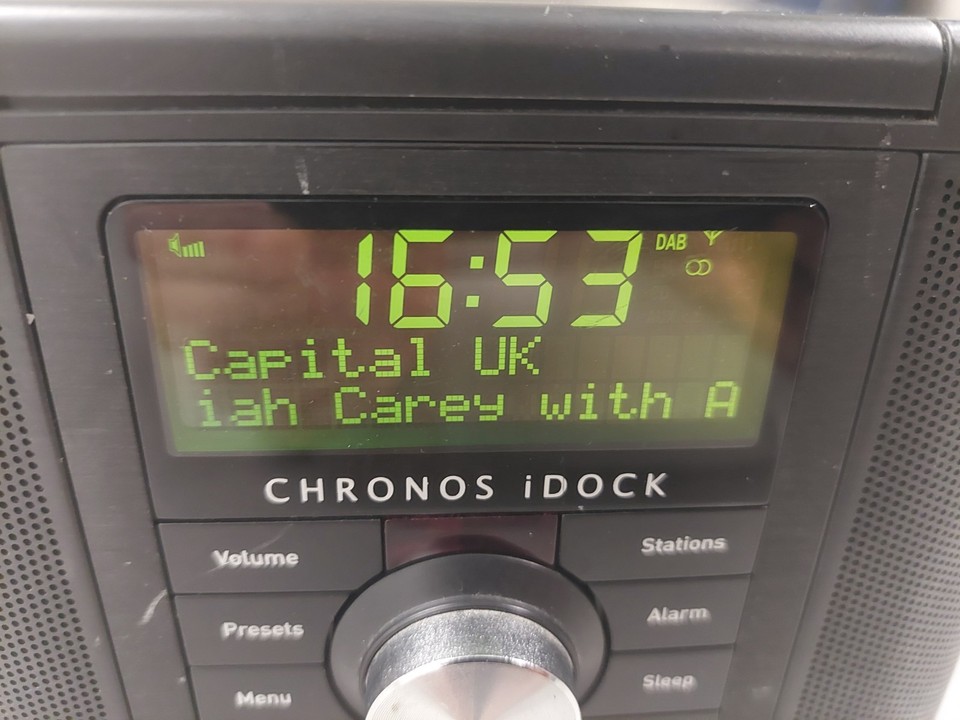 Pure Chronos iDock Series 2 Desk Tabletop DAB FM Alarm Clock Radio iPod ...