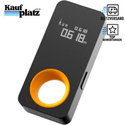Laser Entfernungsmesser 30m ±2 mm Genauigkeit OLED-Display USB-C Taschenformat