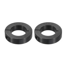 2pcs Single Split Shaft Collar 1-3/16" Bore, 2-1/16" OD, 1/2" Thickness, Black