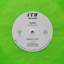 SLANG "Knock U Out" 1985 DETROIT GRAIL BOOGIE FUNK REISSUE 12" GREEN