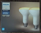 Philips Hue Smart LED Bulb White Ambiance 2-Pack BR30 Flood 9.5W 680 Lumen LED