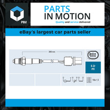 Lambda Sensor Pre Cat VE381819 Cambiare Oxygen 5144254 BA5A9Y460AA BA5Z9F472A