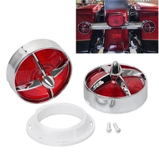 3.25'' Turn Signal Light Red Lens Covers For Harley Heritage Springer Road Glide