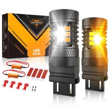 Auxbeam 3157 Switchback Led Turn Signal Light Anti Hyper Flash Dual White Amber