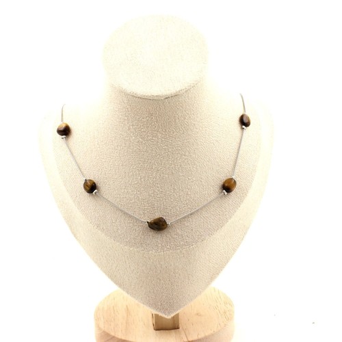 Collier Perles Turquoise D'Afrique Du Sud 8 Mm - Chaîne En A - Marque A Bijoux - Neuf Avec étiquettes