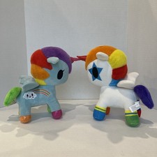Tokidoki Plush Bowie Bright Rainbow Aurora Stars Unicorno Stellina 12"