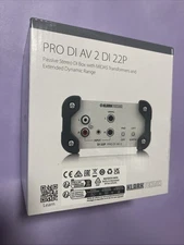 Klark Teknik DI AV 22P 2-channel Passive Direct Box with Midas Transformer NEW