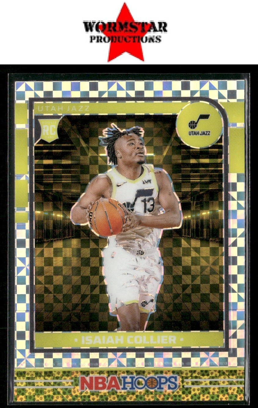 2024-25 Hoops #259 Isaiah Collier Premium Prizms Checkerboard Utah Jazz