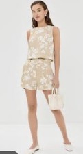 Veronica Beard Clarendon Top  Shorts Set