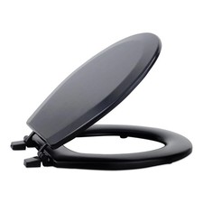 MDF WOOD SERIES ROUND HARD TOILET SEAT FITS STANDARD SIZE FIXTURE NEW SEALED