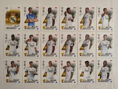 Match Attax UCC 25/26 Real Madrid Team Set Base Karten Full Champions League