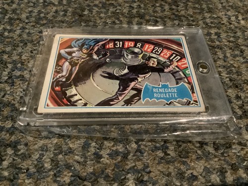 1966 Topps Batman Blue Bat #12B Renegade Roulette — Raw