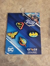   Crocs Authentic Limited Edition DC Justice League Jibbitz Shoe Charms 5 Pack 