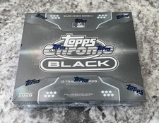 2026 Topps Chrome Black Baseball Hobby Box Factory Sealed In Hand