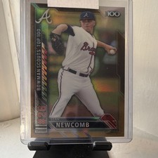 Topps 2016 Bowman Scouts' Top 100 Sean Newcomb Gold Refractor /50 RC