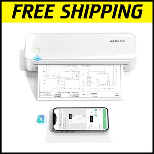 Travel-Friendly Inkless Printer with Bluetooth & USB - Sharp 8.5" x 11" Printing - 第 1/10 張圖片