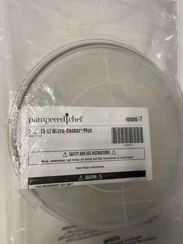 Pampered Chef Micro-Cooker 3 Quart Replacement Lid Only New Sealed 100010 - Picture 3 of 4