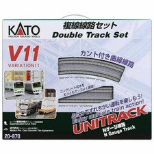 KATO N Gauge V11 Double Track Track Set 20-870 Railway Model Rail Set Gift