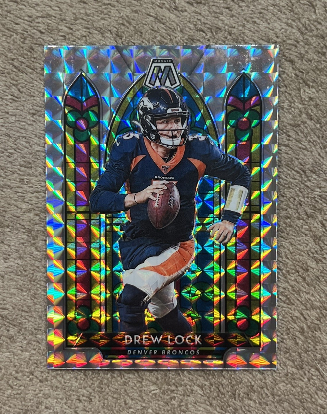 2020 Drew Lock Panini Mosaic Stained Glass Denver Broncos #SG5