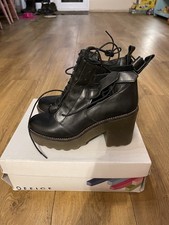 BNIB Leather Heeled Boots From Office