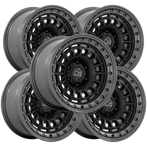 (Set of 5) Black Rhino BR014 Sahara 17x9 5x5