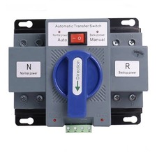AC 110V 63A 2P Automatic Transfer Switch Solar ATS Generator Dual Power Change