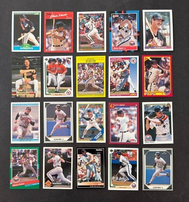 20 CARD LOT OF DIFFERENT GLENN DAVIS CARDS - MLB - FREE SHIPPING! - #W011126L