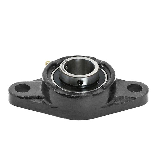 UCFL202-10 Cuscinetto a flangia foro 5/8", ovale 2 bulloni autoallineante, base solida Qtà 2 - Foto 4 di 4