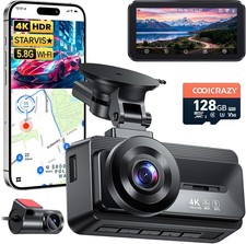 4K UHD Dash Cam with Sony STARVIS Sensor  GPS - Perfect for Safety Seekers