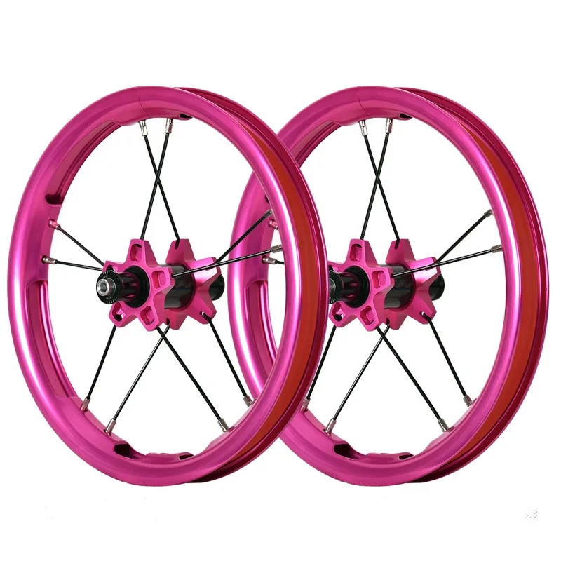 12In Bike Wheelset with V Brake & Sliding Disc Brake Wheel Straight Pull Bearing - Image 4 of 4