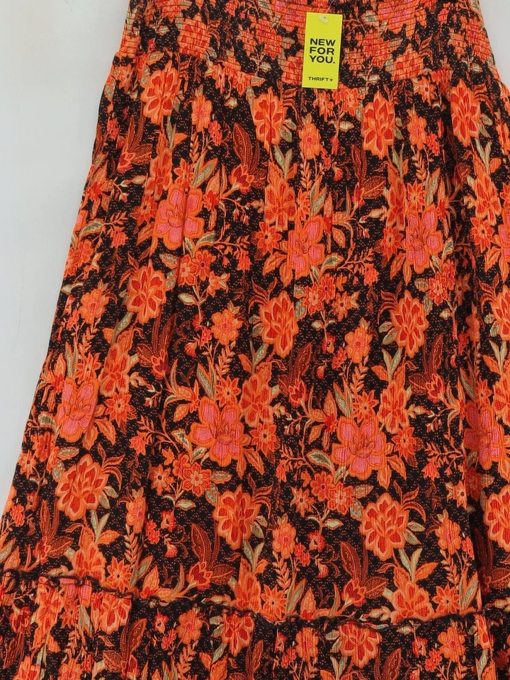 Maxi Falda para Mujer Joe Browns UK 12 Multi Floral Algodón con Viscosa Larga Maxi Foto 3 de 4