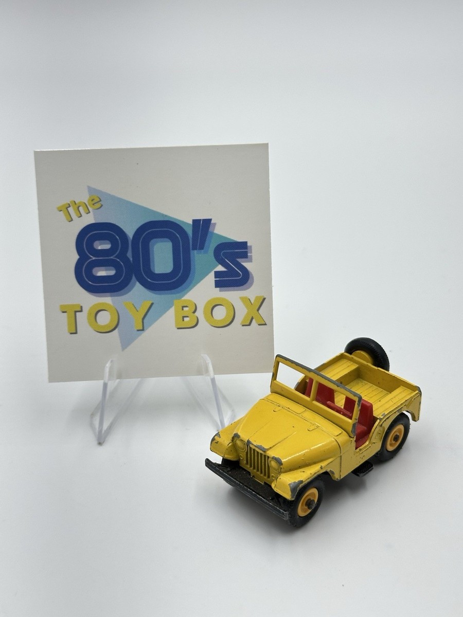 Vintage Matchbox Yellow Jeep Superfast Series No. 72 Made In