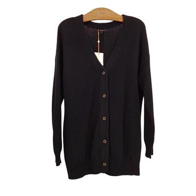 Quince Women 100% Yak Wool Relaxed Cardigan Black L