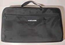 Vintage Case Logic 30 Cassette Carry Storage Holder Black W Zipper Strap