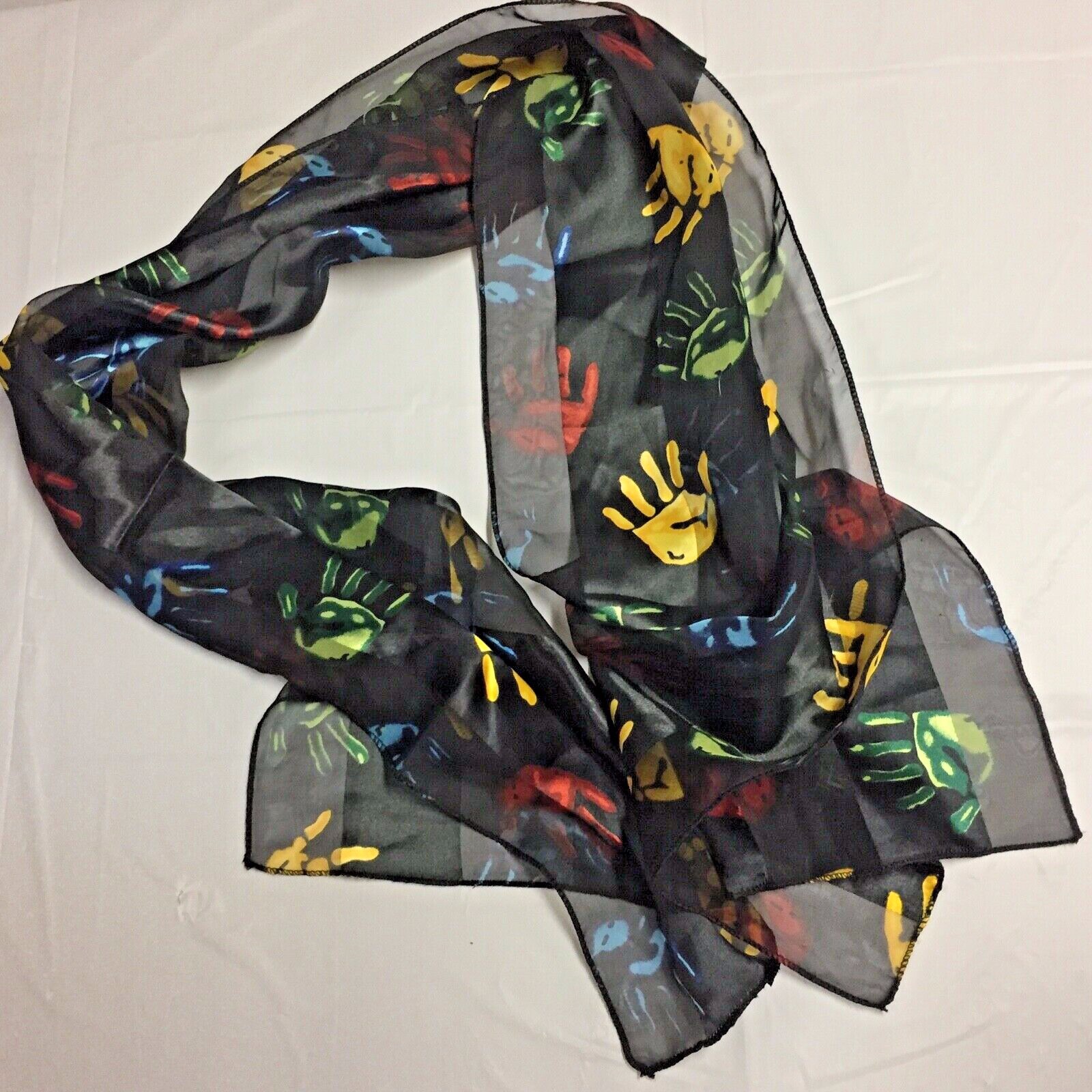 "Tiny Hands" Semi Sheer Rectangular Scarf Pro Lif… - image 1