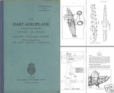 Hawker Hart Hind historisches Archiv Handbuch sehr selten Periode Detail 1930er PDF RAF