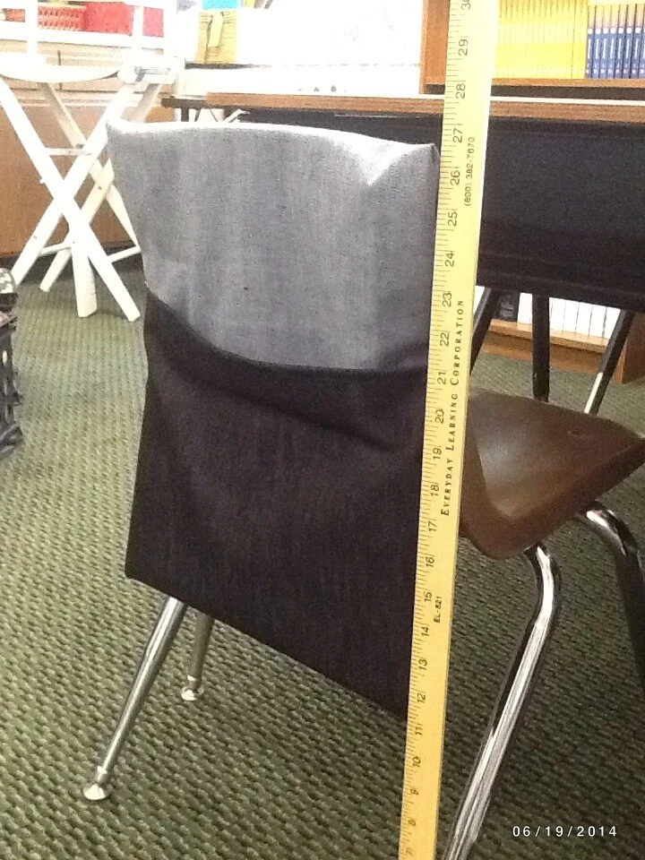 SACOS DE ASIENTO ORIGINALES, BOLSILLOS PARA SILLAS material denim hecho a mano talla estándar 14 pulgadas Foto 2 de 3