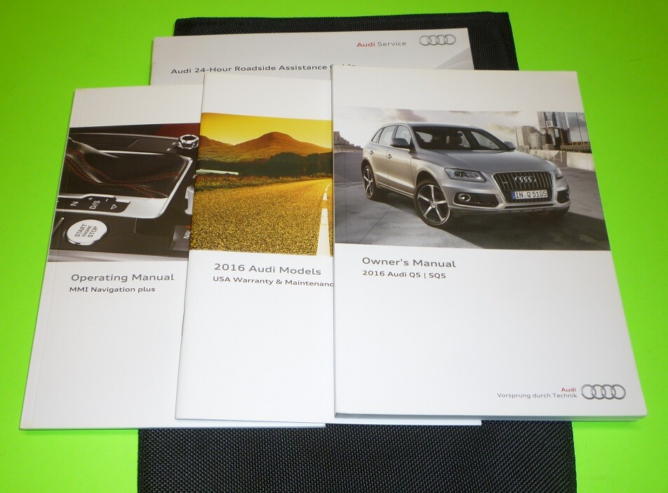 2016 AUDI Q5 SQ5 OWNERS MANUAL SET 16 q 5 w/case + MMI NAVIGATION GUIDE eBay