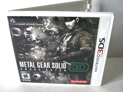 Metal Gear Solid 3 3D Snake Eater Nintendo 3DS Game Damaged Art