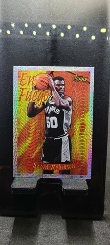 1996 - 97 Topps David Robinson San Antonio Spurs 'En Fuego' Seasons Best 5
