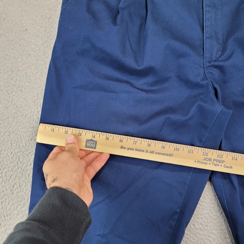 Nike Golf Pants Mens 34X32 Blue Pleated Straight Leg Preppy Trousers - Picture 5 of 12