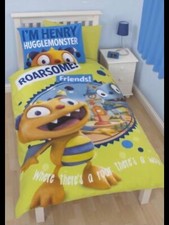 Henry Hugglemonster Huggle Monster Duvet Cover Set Reversible Single Twin RARE