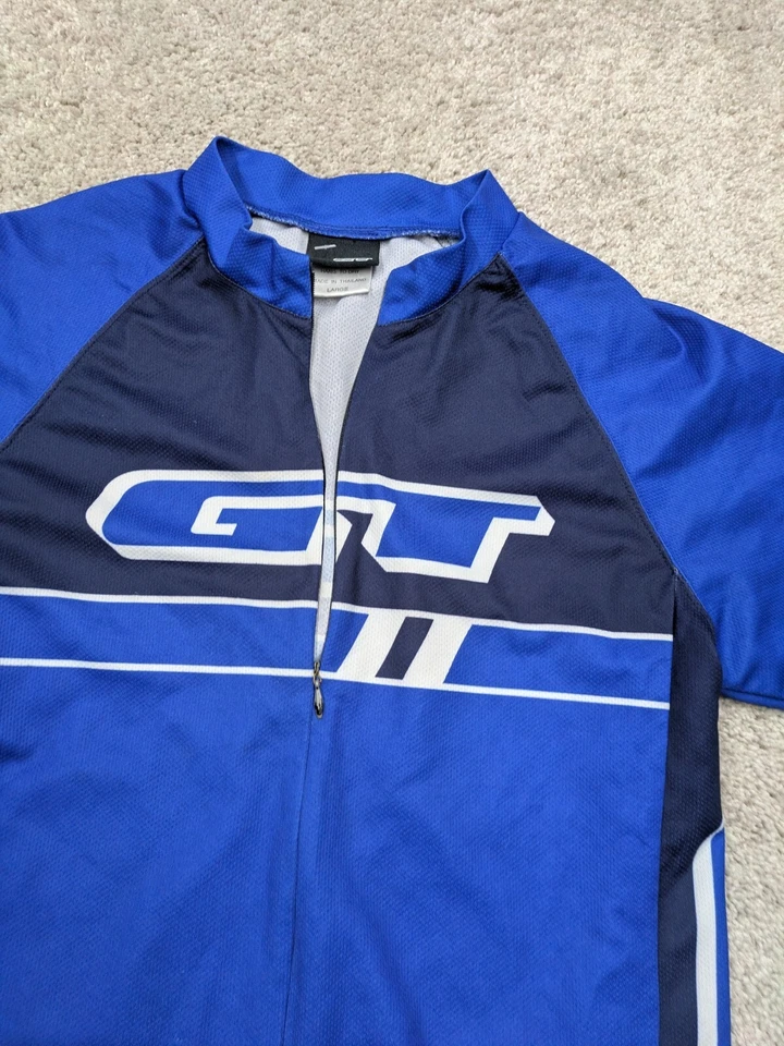 GT молодежи большой 3/4 четверти молнии синий SSCycling Джерси карман велосипед дороги горы - Изображение 2 из 4