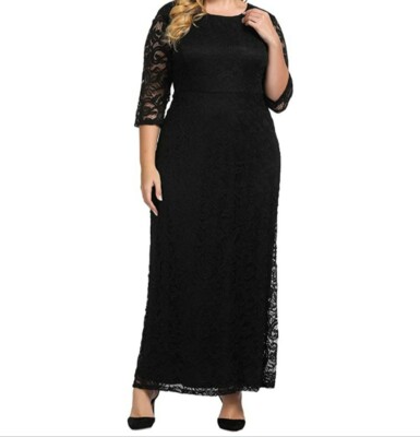 chinese dress ladies Mixed Maxi Dress w/Wrap (Black/Off White) main image 1