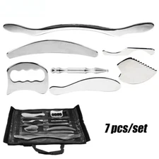 Great Stainless Steel Gua Sha Scraping Massage Tool Set for Back, Legs Arms Neck