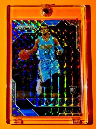Jamal Murray RARE MINT SILVER REFRACTOR ROOKIE CARD PANINI PRIZM MOSAIC RC! - Picture 5 of 9