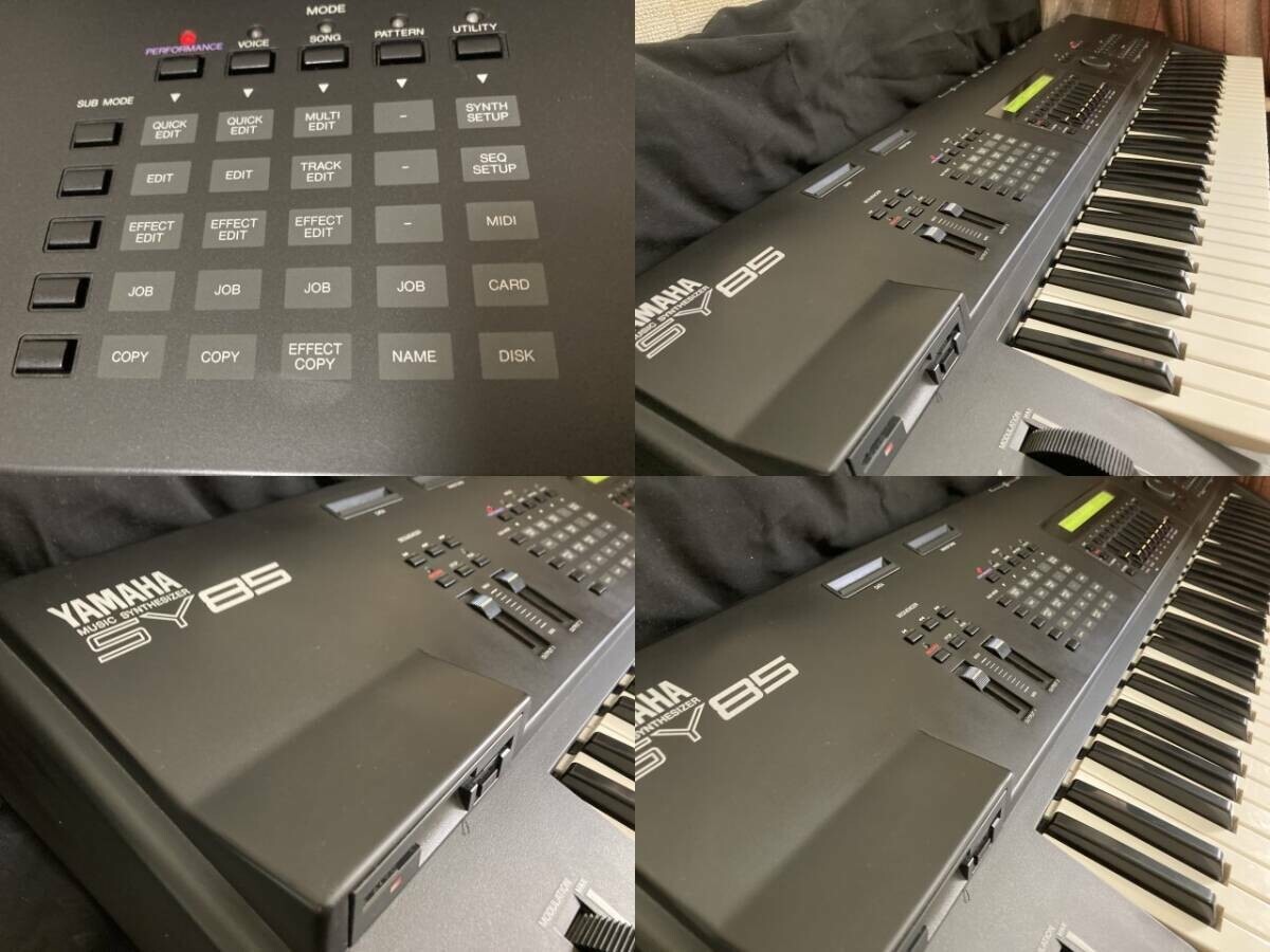 Yamaha SY85 Digital Synthesizer Keyboard 61-Keys Black Good