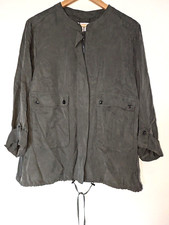 Jasper Conran Jacket, Khaki Green Lightweight Coat, Size Uk 18 Eur 46